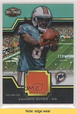 2011 Triple Threads Unity Relics Emerald 11/18 Edmond Gates Rookie RC READ 2r5