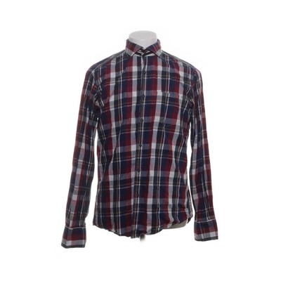Pierre Cardin, Flanellhemd, Größe: M, Blau/Rot/Weiß/Gelb, Karo, Herren #8ne
