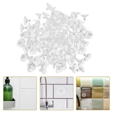 100 Pcs Glass Desktop Suction Cup Table Cups Replacement Strong Hooks