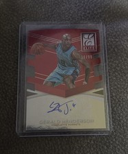 2014-15 Donruss Elite Status Signatures Gerald Henderson #77 Red Die Cut /99