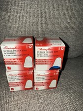 Swingline Medium/Large Rubber Finger Tips, Size 12, 54032 4 pack minus 2