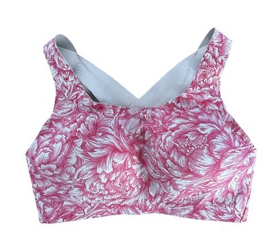 Lululemon Enlite Floral Toile Pink Bra 34d