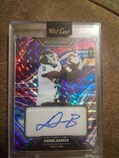 2023 Wildcard Wildchrome Daniel Barker Autographed Rookie Card Numberd Card 1/4