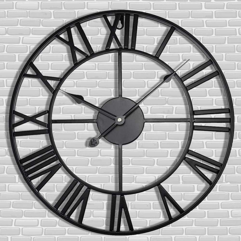 Antique Tower 30 Inch Large Roman Numeral Wall Clock, Indoor Outdoor Patio Water