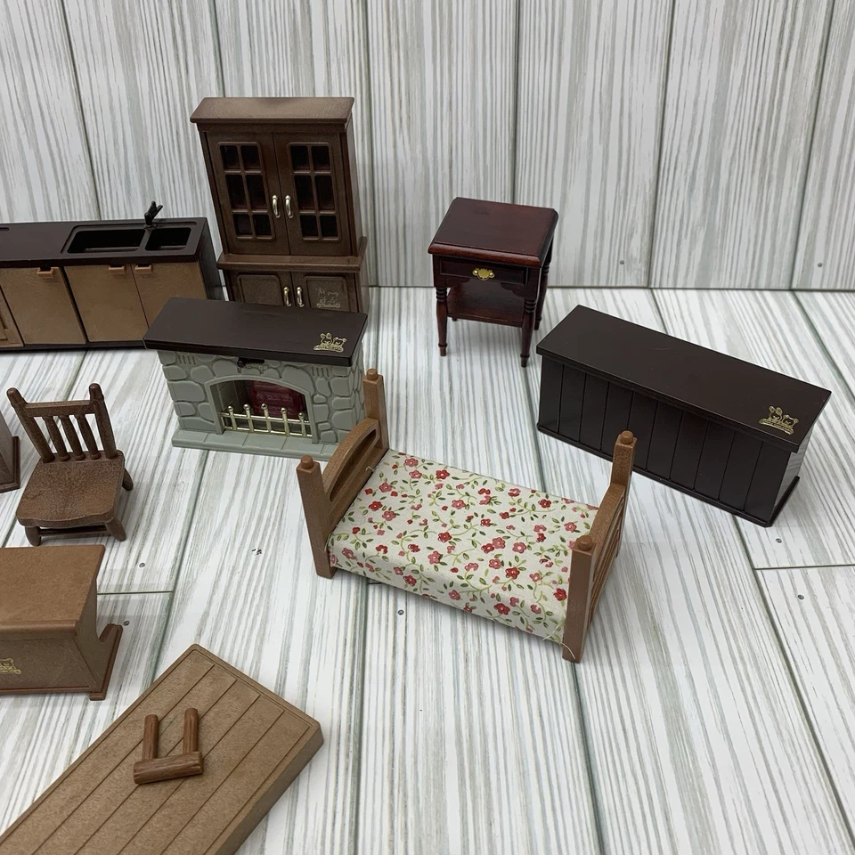 Lote de muebles para casa de muñecas Bandai Maple Town Story piezas vintage miniatura Foto 2 de 4