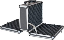 HMF Alu Waffenkoffer für 2 Pistolen Doppelseitig Aufbewahrung Pistolenkoffer