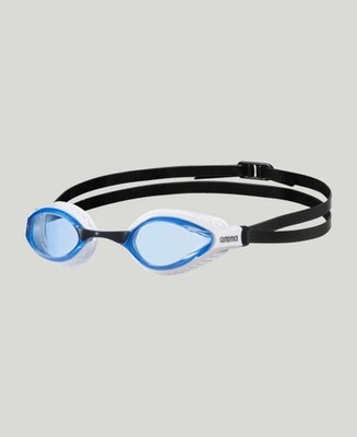 Arena Airspeed Racing Unisex Herren Schwimmbrille blau/weiß
