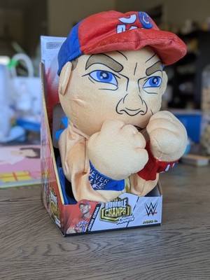 WWE Rumble John Cena Fighting Puppet Rumbling Plush W/ Sound Effects Wrestling