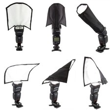 Foldable Speedlight Reflector Snoot Sealed Flash Diffuser For DSLR Canon Nikon S