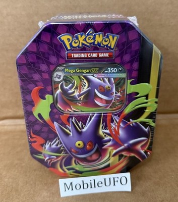 Pokemon TCG Mega Moonlit Tin Mega Gengar ex New Sealed /4 Booster Packs Promo