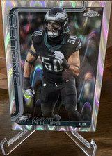 2023 Topps Chrome Jaelan Phillips Refractor Philadelphia Eagles NFL Card #192