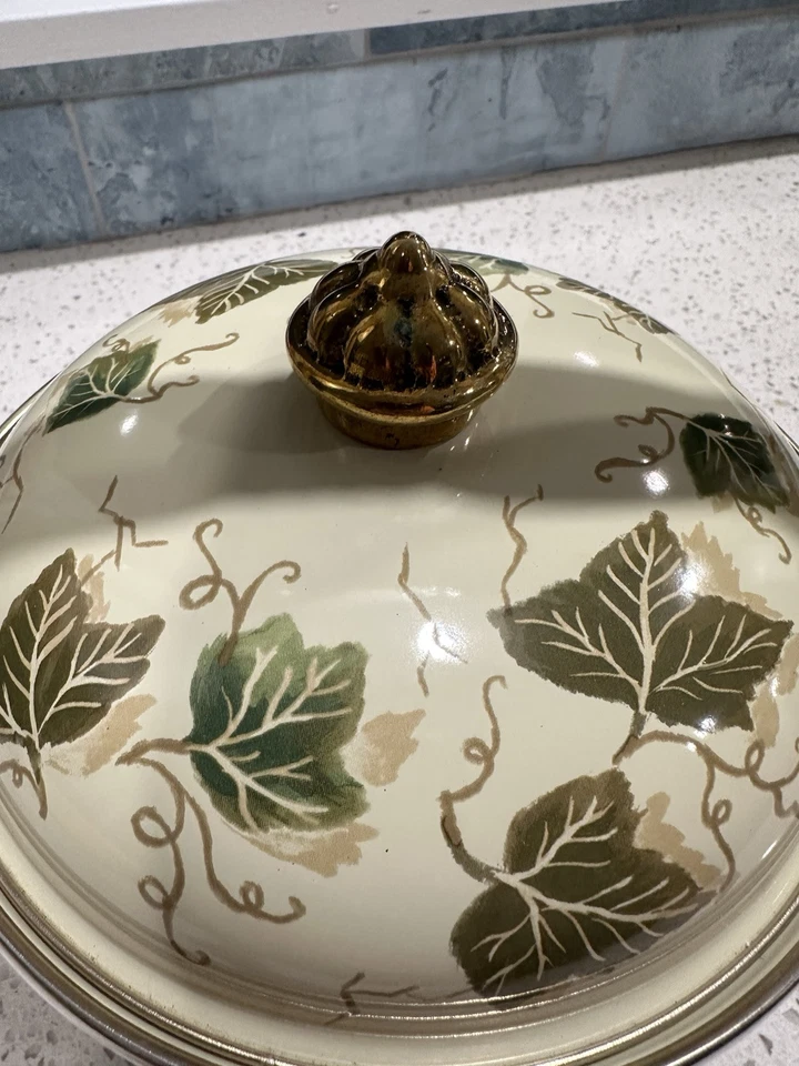 Tetera de cerámica vintage tetera floral crema estufa eléctrica de inducción de gas Foto 2 de 4