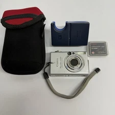 Canon Powershot S410 Digital Elph Case Battery Bat Charger MemoryCard Working