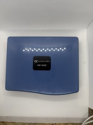 AudioCodes MP-202 VoIP ATA Analog Telephone Adapter Gateway with cables 