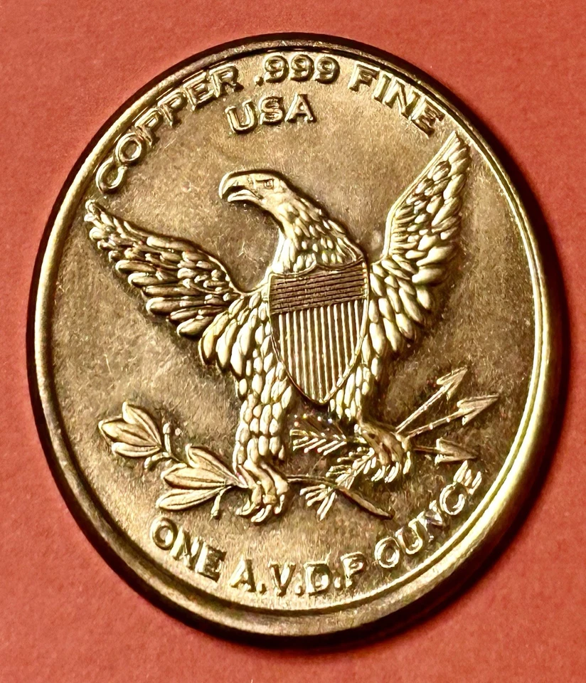 1 OZ 1892 Barber Half Dollar Round .999 Copper Bullion (BU) Restrike #243 - Image 2 of 4