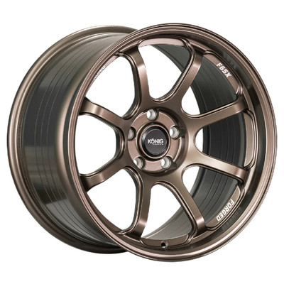 KONIG F6SX Rim 18X10.5 5X120 Offset 25 Race Bronze (Quantity of 1)