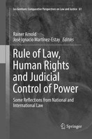 Rule Of Law, Human Rights And Judicial Control Of Power Rainer Arnold