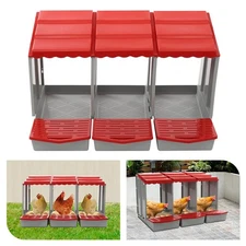Chicken Nest Boxs, 3-Compartment Chicken Nesting Box, Chicken Laying Box