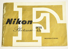 Nikon F Photomic instruction manual in English. 43 pages. Printed in 1967.