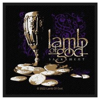 Lamb Of God Patch · Sacrament · Band AufnäHer · Offizieller Merch