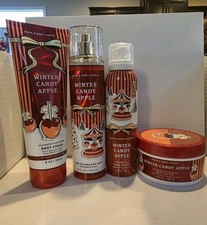 New 4pcs Bath And Body Works winter candy apple Body Cream, Butter,Lotion Mist