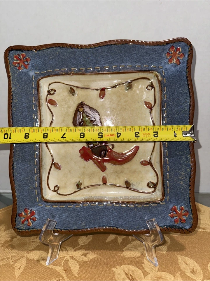 Canyon Ranch Christmas Cowboy Dinner Plate 10 inch by St. Nicholas Square Boot - Image 3 of 4