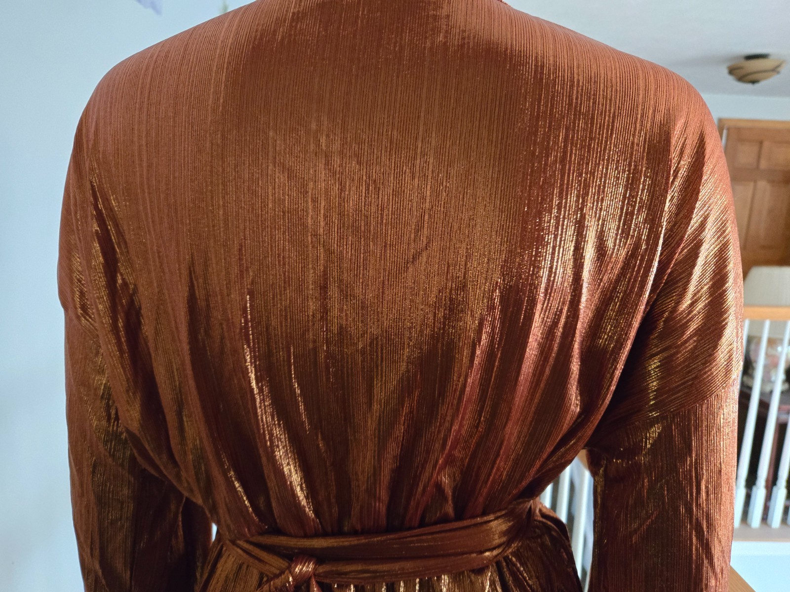 Women's Bronze shimmer jumpsuit size 16 image 5