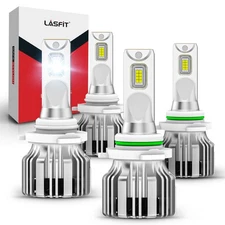 4x Lasfit 9005 9006 Combo LED Headlight High Low Beam Bulbs 6000K Cool White