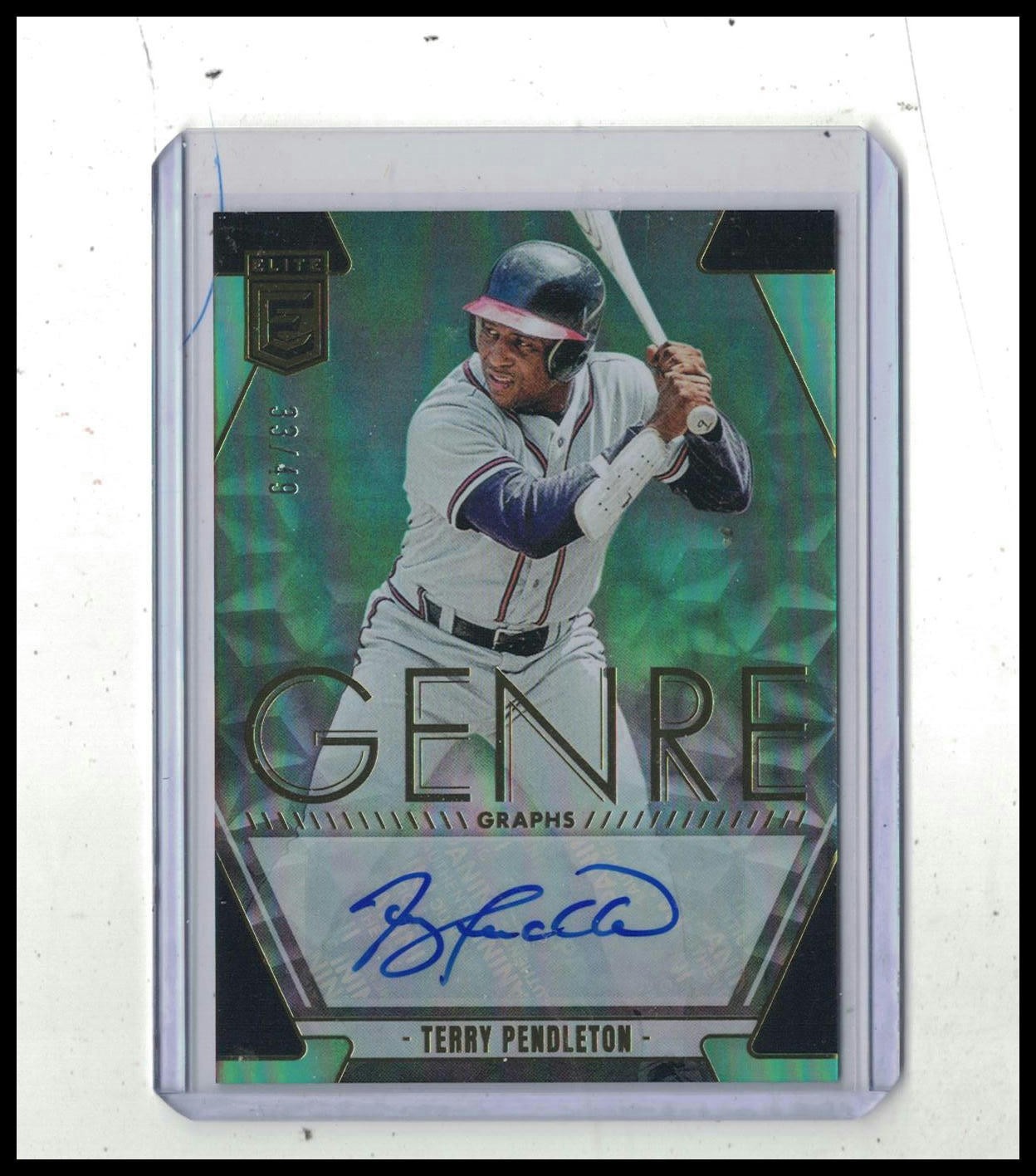 2026 Panini Donruss Elite Terry Pendleton Genregraphs Auto /49 Braves