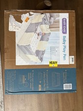 Baby Care Play Mat Funzone Play Pen - Extra Large Baby Play Yard Gray/White