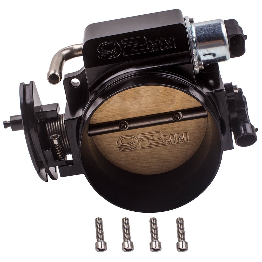 Throttle Body & TPS IAC for GMC GEN III LS2, LS3, LS7, LSX LS Style 4 bolt 92mm