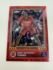 2024 Topps Chrome McDonald's Karl-Anthony Towns Red Lava Refractor /125 #98