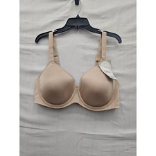 Bali Womens Comfort Revolution Underwire Bra Tan Poly Blend Casual Size 42DD