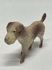 Vintage Made In USA Celluloid Dog Old Plastic Wire Haired Terrior Figurine
