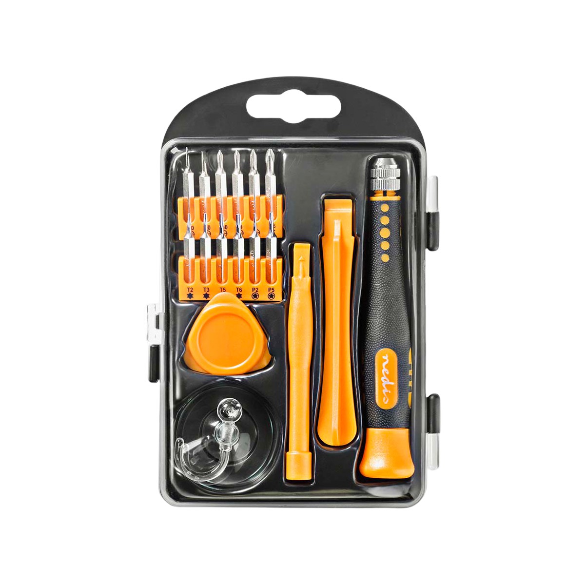 Kit micro-visserie 17-en-1 pour réparer son PC de bureau et sa tablette sur un coin de table