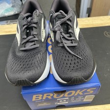 Brooks Ghost 16 Men's 8.5 D Running Shoes Black Gray White Athletic Sneakers