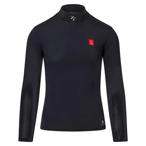 ZeroFit IceSkin Cooling Wicking Baselayer Long Sleeve Top - Black