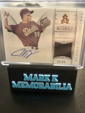 2015 Panini National Treasures Jason Kipnis Materials #/49 Game Used Auto ASU