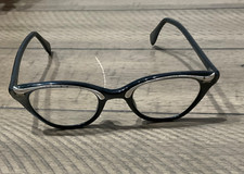 Vintage Cat Eye Glasses Eyeglasses Sunglasses Gray Frame w/case