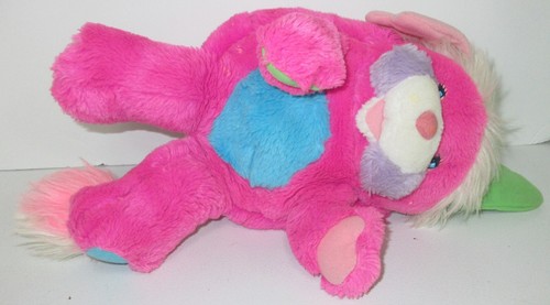 Vintage 1986 Mattel Popples Pink Popple 12" Plush Toy Stuffed Animal Used - Picture 9 of 11