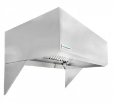 HoodMart 9' x 48" Type 1 Commercial Kitchen Exhaust Hood - Restaurant Hood