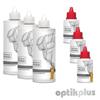 Premium Pflege - Sparpack HART- 3x100ml Aufbewahrung  + 3x30ml Reiniger [2528]