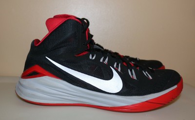 nike hyperdunk red and black