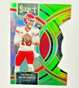 2023 Panini Select PATRICK MAHOMES II Neon Green Prizm Die-Cut 274/499 #140