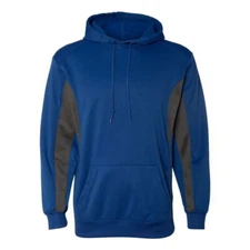 Badger Drive Performance Fleece Hooded Pullover 1465 - Royal/Graphite - X-Large