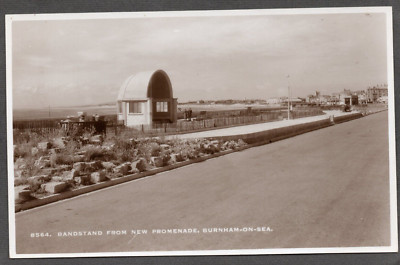 Postkarte Burnham am Meer Somerset der Musikpavillon von New Promenade RP