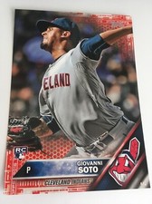 2016 Topps Jumbo 5x7 Red Parallel Giovanni Soto Indians RC 692 #’d /5 Rare