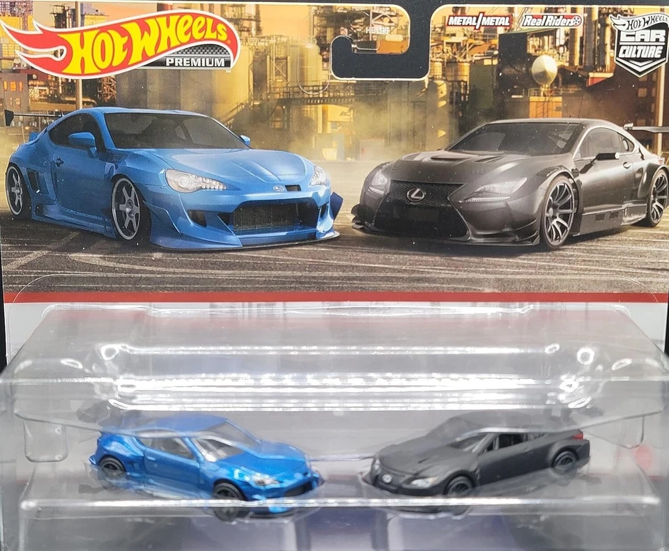 Paquete de 2 Hot Wheels Premium - Subaru BRZ y Lexus RC F GT3 - Diseño único para niños Foto 2 de 2