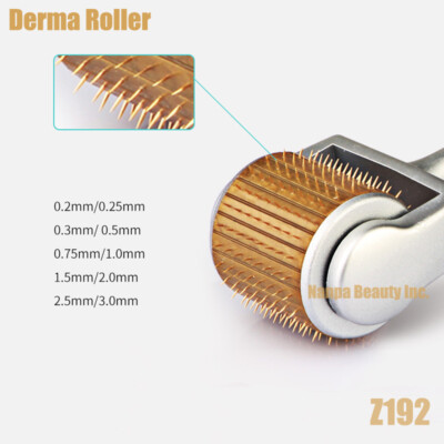 192 Titanium DERMAROLLER Anti Aging Acne Scars Facial Recovery Derma Roller MTS