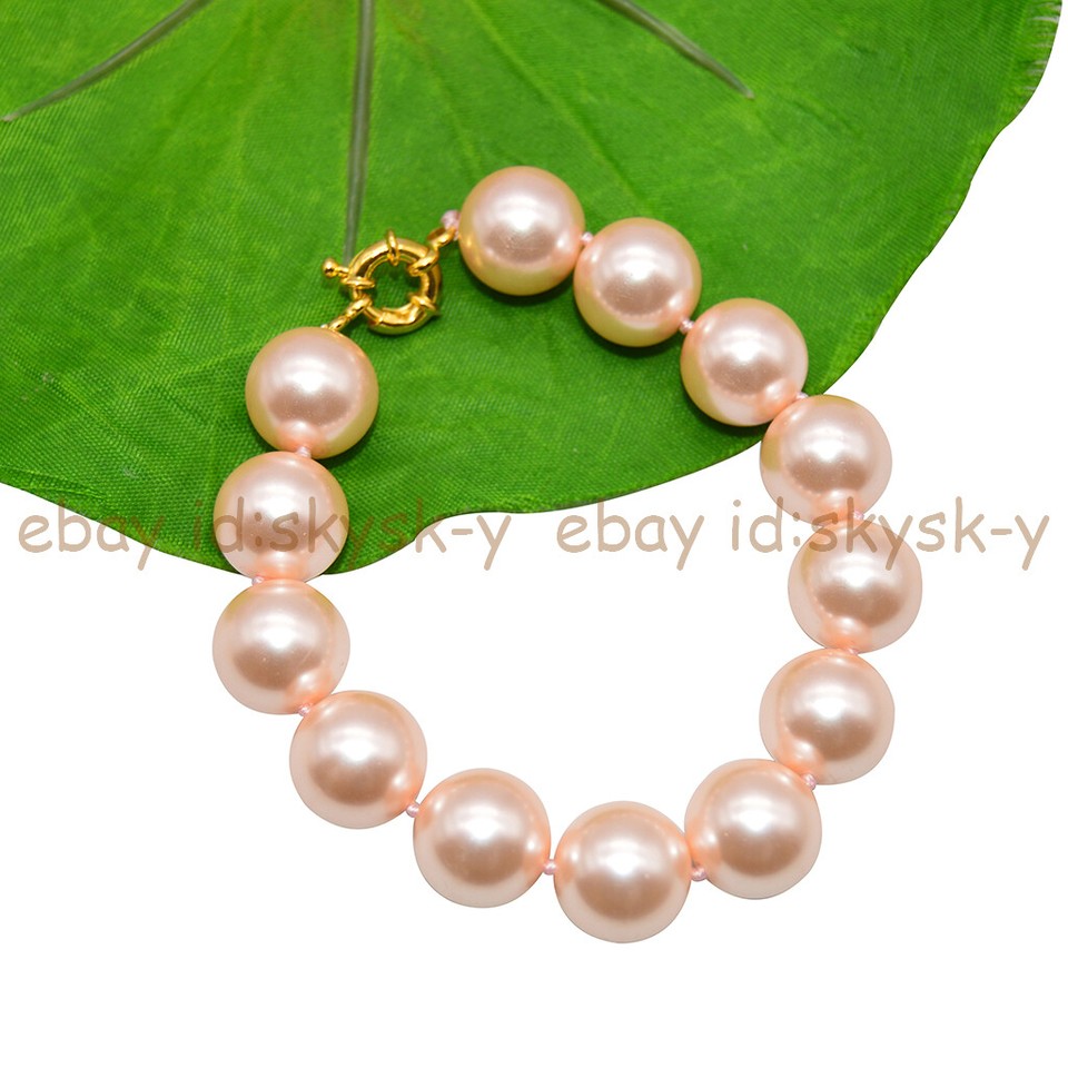 Gray Imitation Pearl Necklace 18" Gray South Sea Shell Pearl Necklace – 12/14mm Round Beads, Gold Plated, Handmade Mikimoto Pearl 12 - 18 In Necklace Fine Necklaces - Foto 11